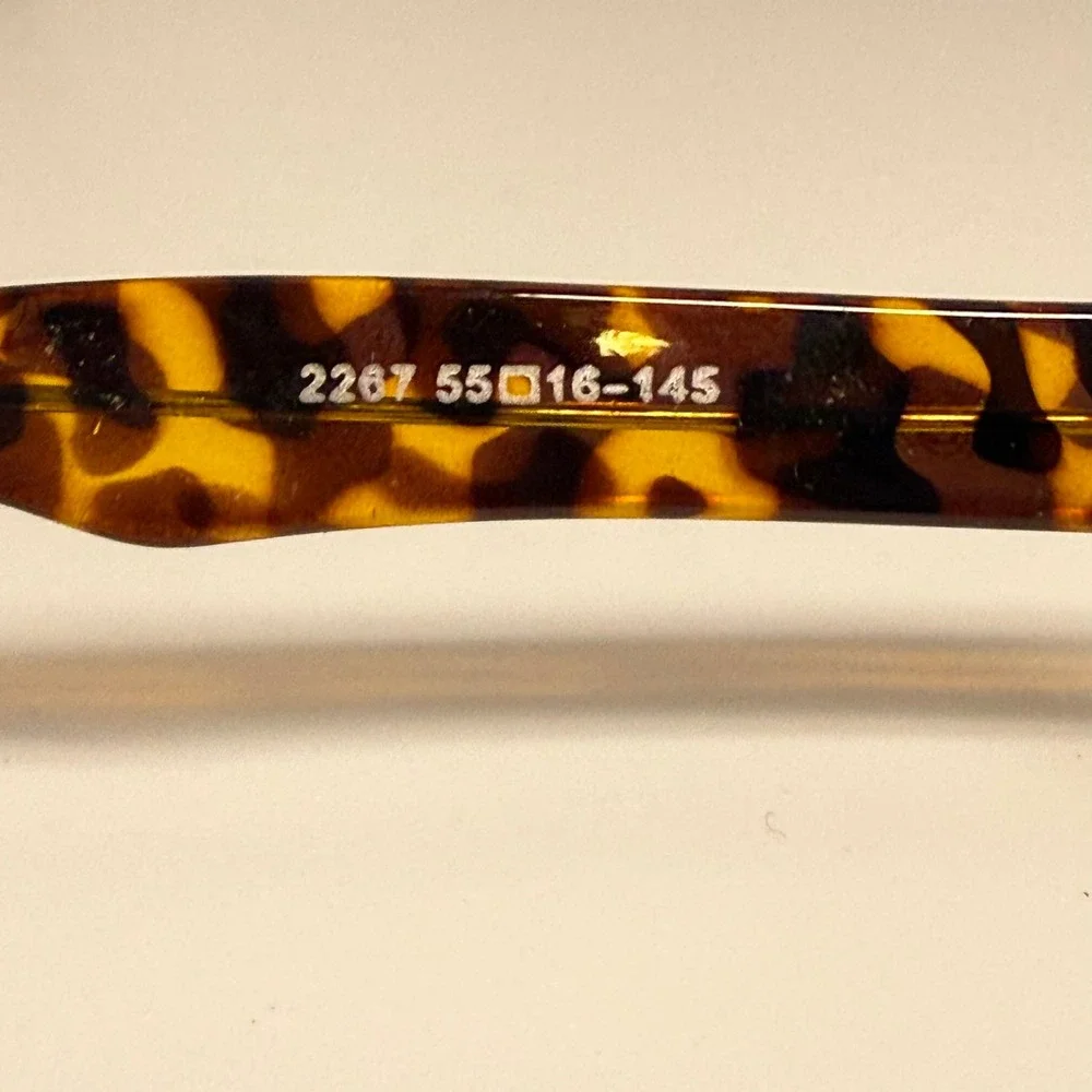 Sheng Dian 2267 Tortoise Shell Rectangular Eyeglass Frames 55-16-145 Col 64
